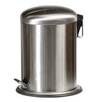 Probbax Pedaalemmer | RVS (Geborsteld) | 5L | Klapdeksel | Ø240x310(h)mm 