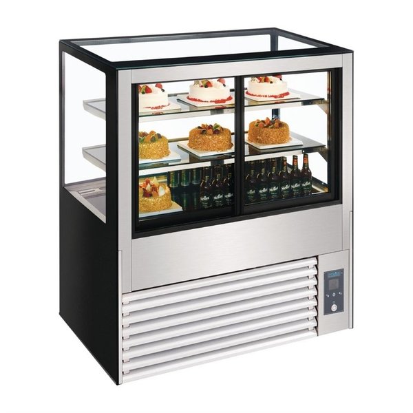 Koelvitrine Deli | 385L |  +2°C tot +8°C | 3 schappen | 1200x680x1200(h)mm