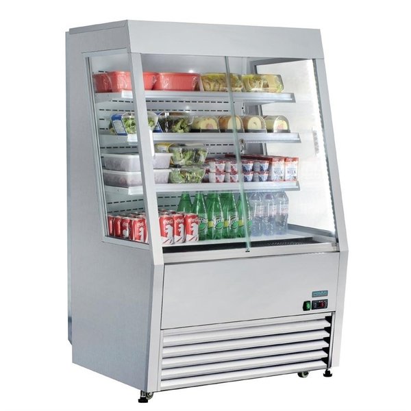 Wandkoeling | RVS | +3°C/+5°C | Geforceerd | 4 Schappen | 1.3kW | Schuifdeuren | 918x792x1450(h)mm