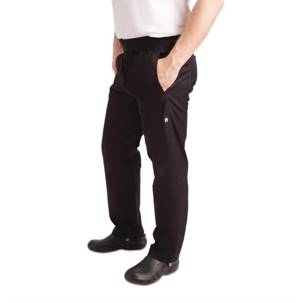 Chef Works lichtgewicht koksbroek zwart | 65% Katoen/35% Polyester