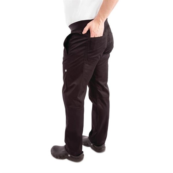 Chef Works lichtgewicht koksbroek zwart | 65% Katoen/35% Polyester
