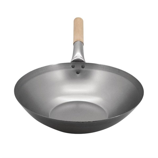 Wokpan | Staal | Platte Bodem | Ø330mm