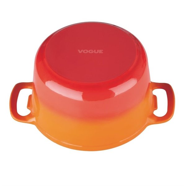 Braadpan rond gietijzer oranje | 23,5(Ø)x12,5(h)