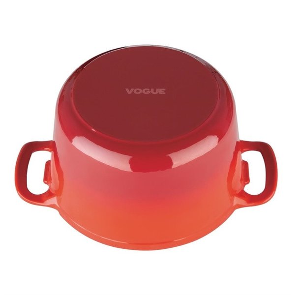 Braadpan rond gietijzer rood 3,2L |  20,5(Ø)x12(h)cm