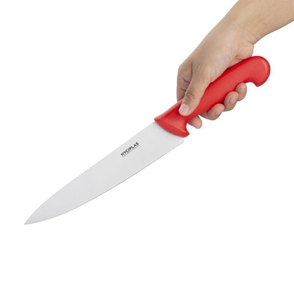 Koksmes RVS rood | 21,5(l)cm