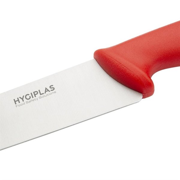 Koksmes RVS rood | 21,5(l)cm