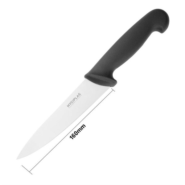 Koksmes RVS zwart | 16(l)cm