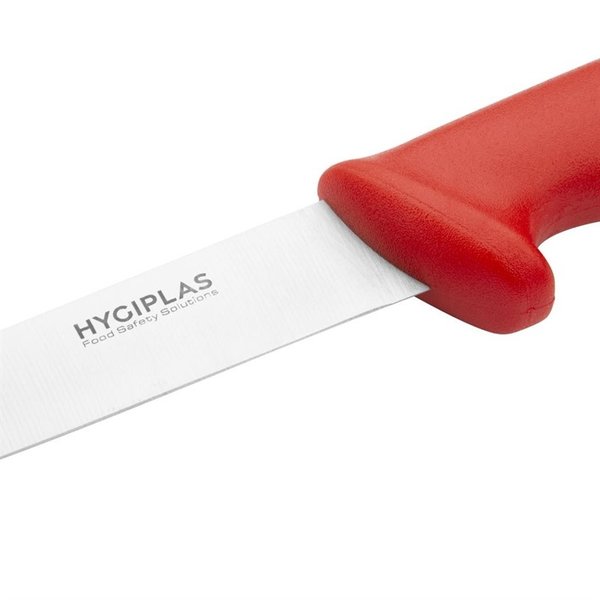 Uitbeenmes RVS rood | 15,3(l)cm