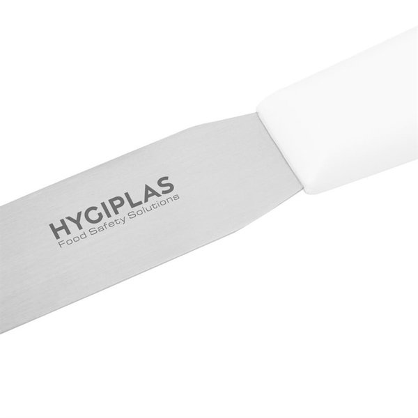 Paletmes recht RVS wit | 10(l)cm