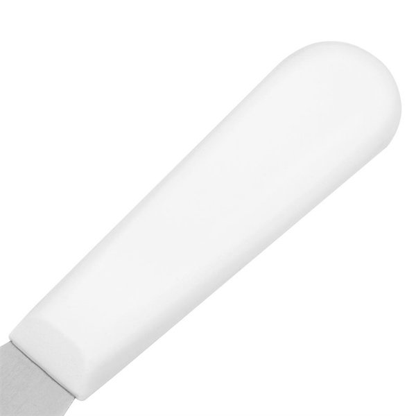Paletmes recht RVS wit | 10(l)cm
