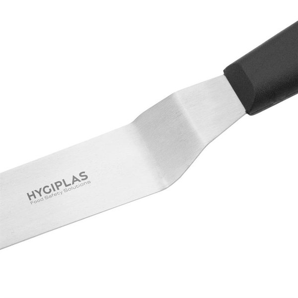 Paletmes gebogen RVS zwart | 10(l)cm
