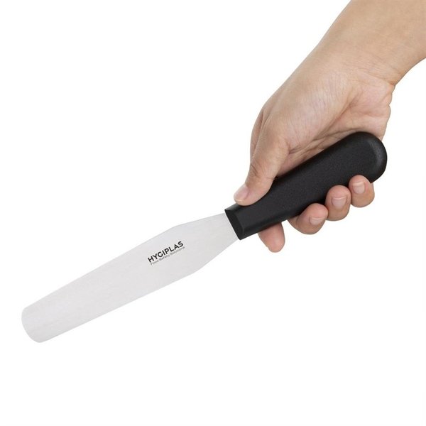 Paletmes recht RVS zwart | 15(l)cm