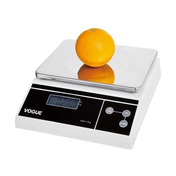 Weegschaal RVS digitaal | Cap. 15kg | 252x300x100(h)mm