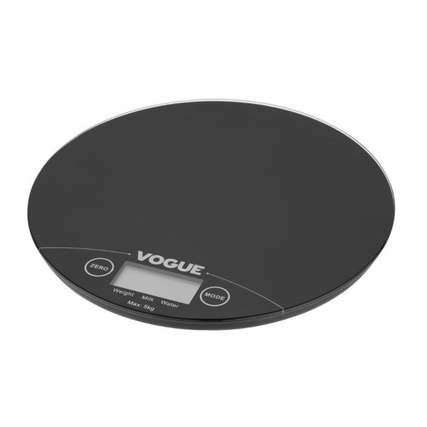 Weegschaal rond digitaal | Cap. 5 kg | 185(Ø)x15(h)mm