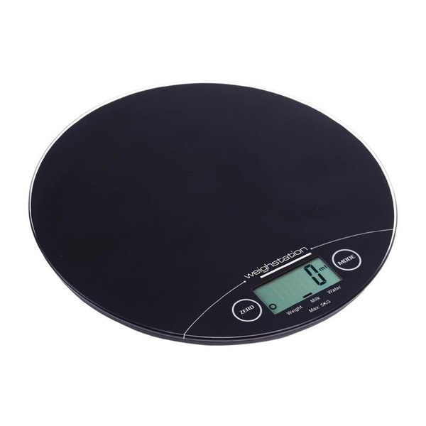 Weegschaal rond digitaal | Cap. 5 kg | 185(Ø)x15(h)mm