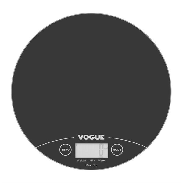 Weegschaal rond digitaal | Cap. 5 kg | 185(Ø)x15(h)mm