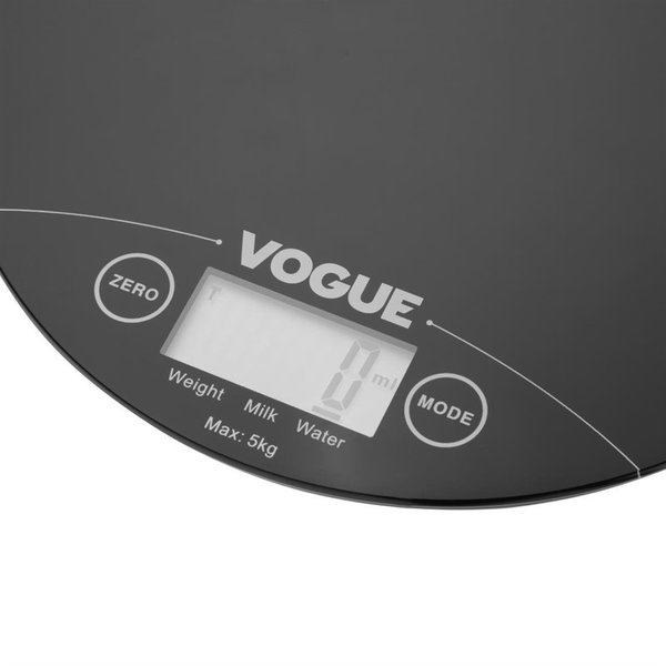 Weegschaal rond digitaal | Cap. 5 kg | 185(Ø)x15(h)mm