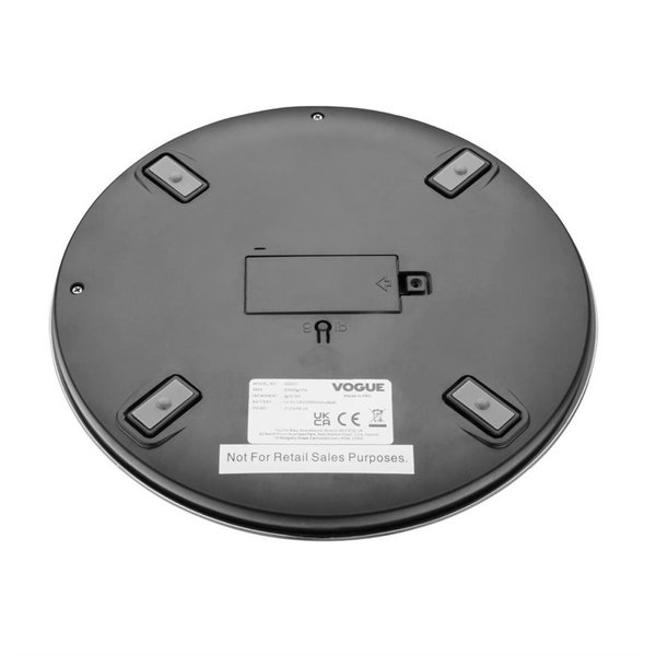Weegschaal rond digitaal | Cap. 5 kg | 185(Ø)x15(h)mm