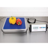 Weighstation Weegschaal RVS elektronisch | Cap. 30kg | 300(Ø)x310x40(h)mm