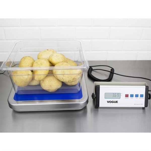 Weegschaal RVS elektronisch | Cap. 30kg | 300(Ø)x310x40(h)mm