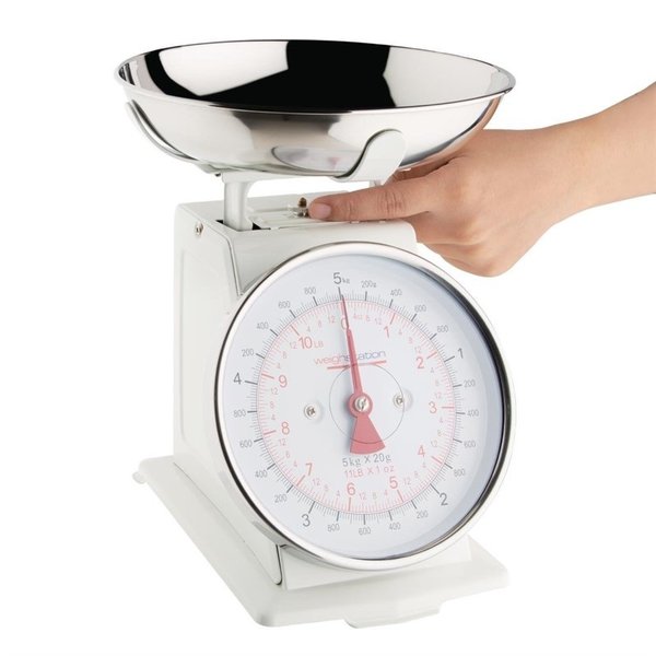 Keukenweegschaal | Cap. 5kg | Afneembare kom | 142x204x217(h)mm