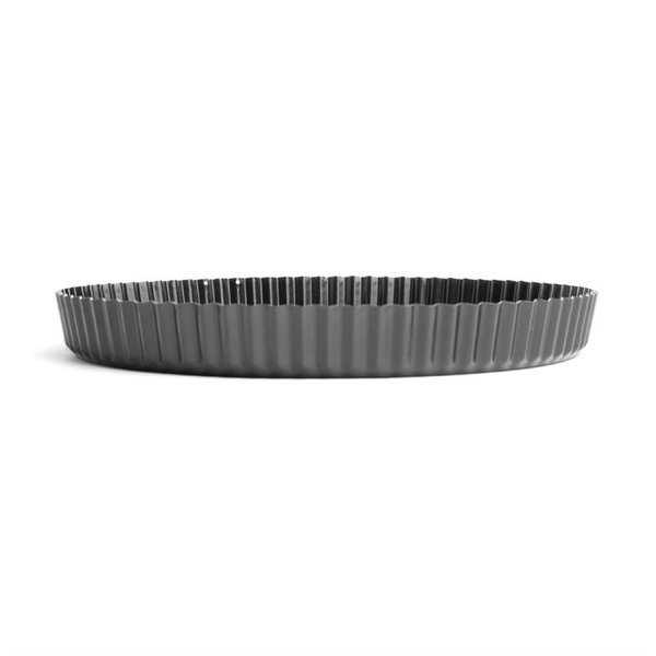 Quichevorm met losse bodem carbonstaal | 30(Ø)x3,5(h)cm