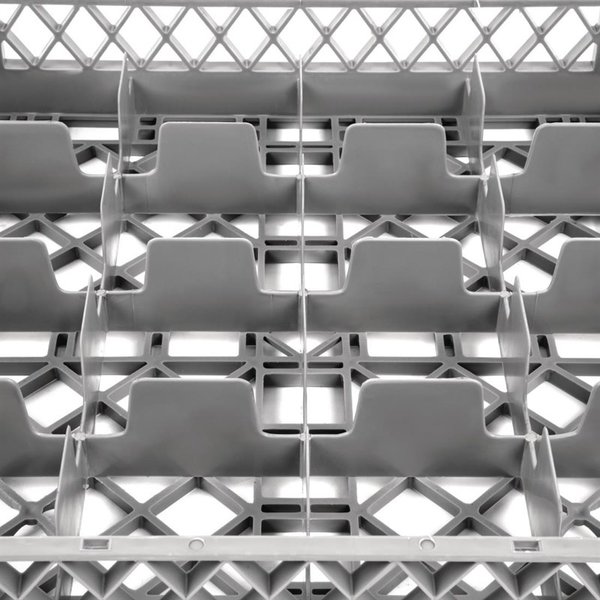Vogue glazenkorf met 16 compartimenten | 500x500x100(h)mm