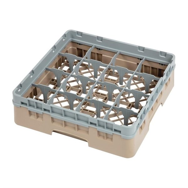 Vaatwaskorf met 16 compartimenten | Max hoogte 9,2cm | 500x500x143(h)mm
