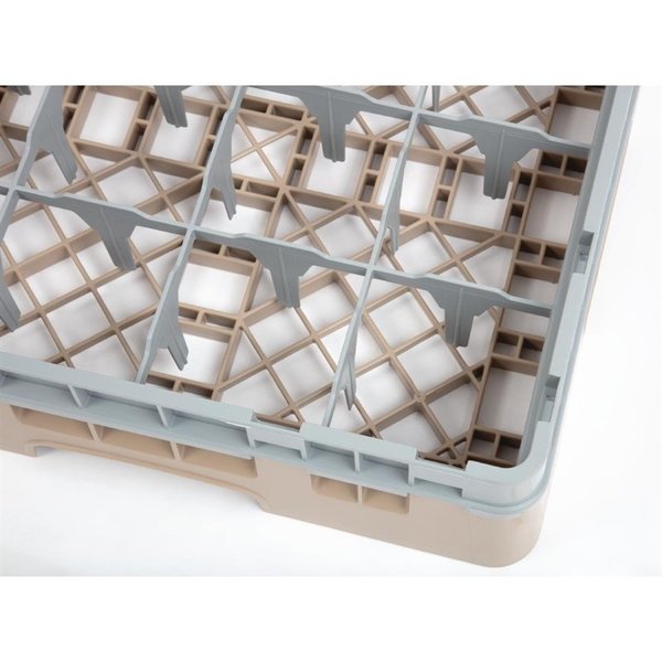 Vaatwaskorf met 16 compartimenten | Max hoogte 9,2cm | 500x500x143(h)mm