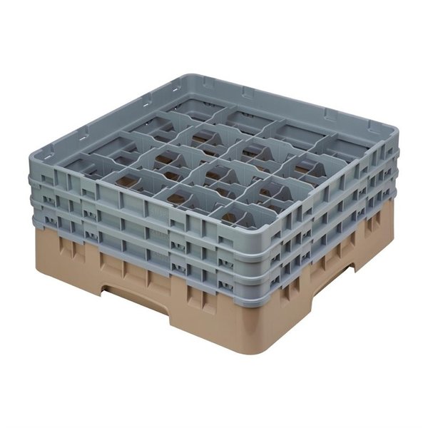 Vaatwaskorf met 16 compartimenten | Max hoogte 17,4cm | 500x500x225(h)mm