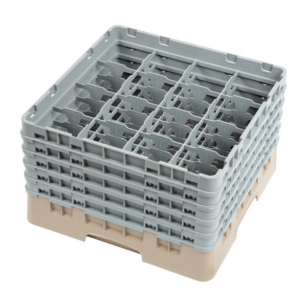 Vaatwaskorf met 16 compartimenten | Max hoogte 25,7cm | 500x500x308(h)mm