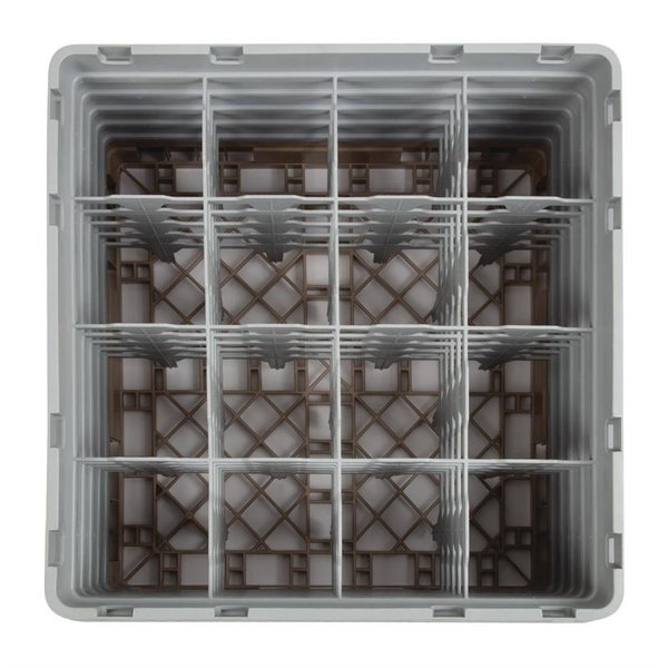 Vaatwaskorf met 16 compartimenten | Max hoogte 25,7cm | 500x500x308(h)mm