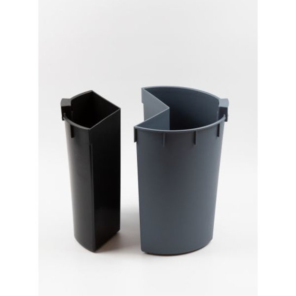 Afvalbak | RVS (Geborsteld) | 13L | Open | Afvalscheiding | Ø245x300(h)mm