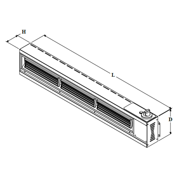 Keramisch Verwarmingselement | 230V | 915x135x70(h)mm