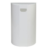 Probbax Wandafvalbak | Metaal (Wit) | 40L | Open | Incl. Bevestiging | 400x210x660(h)mm 