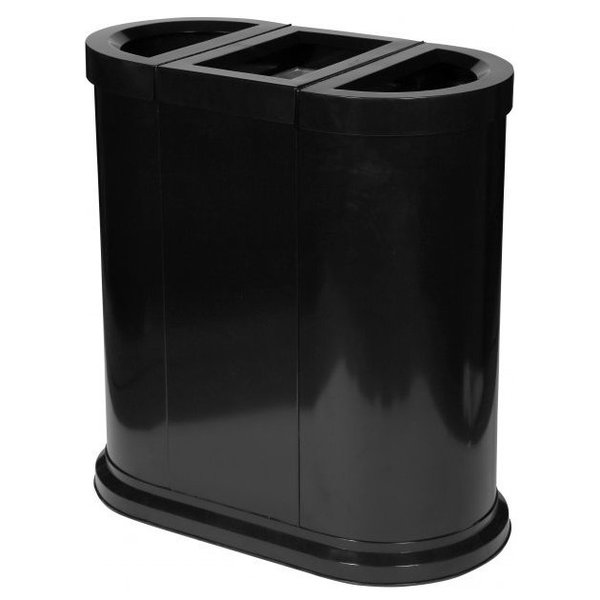 Afvalscheidingsstation | Metaal (Zwart) | 150L | Open | Afvalscheiding | 822x452x850(h)mm
