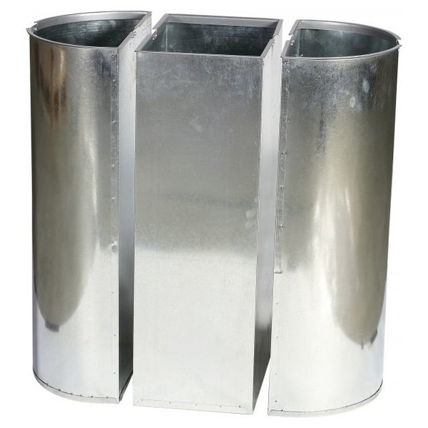 Afvalscheidingsstation | Metaal (Zwart) | 150L | Open | Afvalscheiding | 822x452x850(h)mm