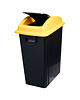 Probbax Afvalbak | Kunststof (Zwart/Geel) | 40L | Tuimeldeksel | Afvalscheiding | 270x410x605(h)mm 