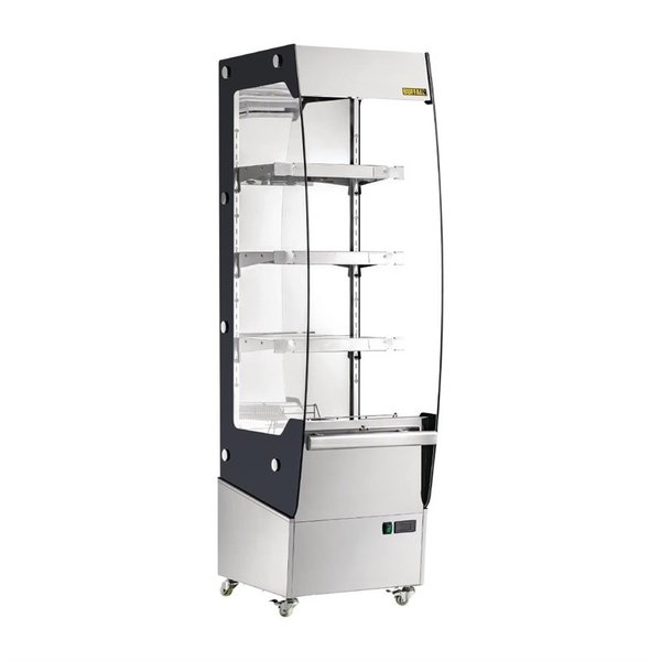 Warmhoudvitrine | 220L | 1,65kW | 4 schappen | 494x600x1742(h)mm
