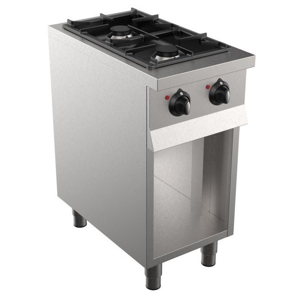 Gasfornuis | BASE 700 | 2 Branders | 2x 6.5kW | 400x700x900(h)mm