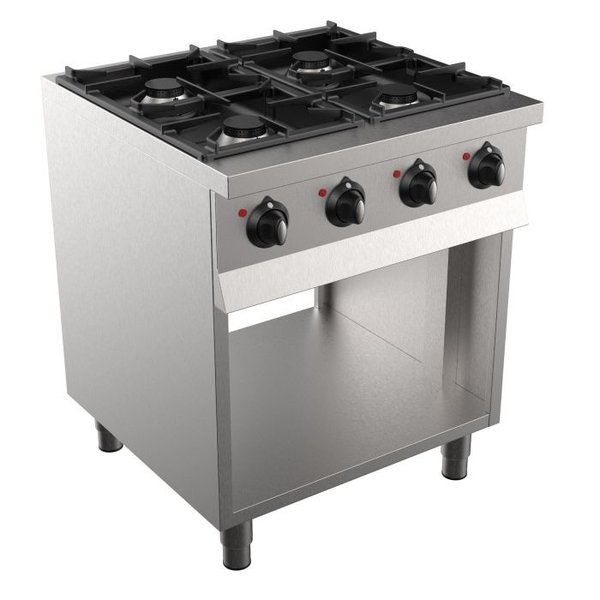 Gasfornuis | BASE 700 | 4 Branders | 4x 6.5kW | 700x700x900(h)mm