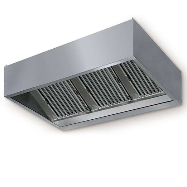 Afzuigkap RVS doosmodel | 2400m3 | 2000x1100x450(h)mm