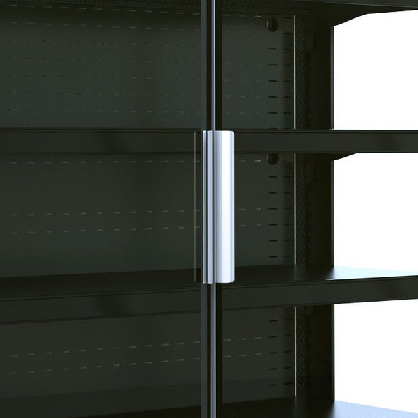 Wandkoeling | JAMIE | Zwart | +2°C/+4°C | Geforceerd | 5 Schappen | 1.52kW | Klapdeuren | 1310x665x1920(h)mm