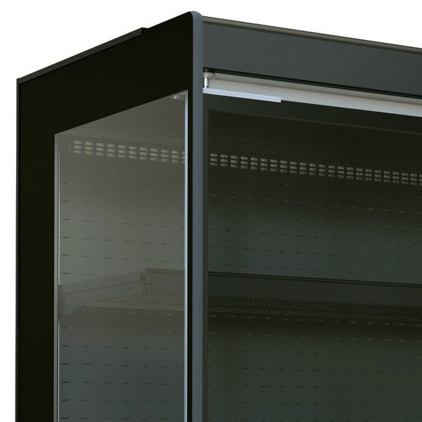 Wandkoeling | JAMIE | Zwart | +2°C/+4°C | Geforceerd | 5 Schappen | 1.52kW | Klapdeuren | 1310x665x1920(h)mm