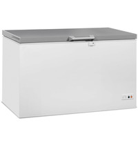 CombiSteel Vrieskist | Wit/RVS | 407L | -18°C/-24°C | Klapdeksel | 1316x743x840(h)mm