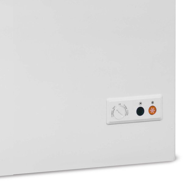 Vrieskist | 407L | Wit/RVS | -18°C/-24°C | Statisch | Klapdeksel | 1316x743x840(h)mm