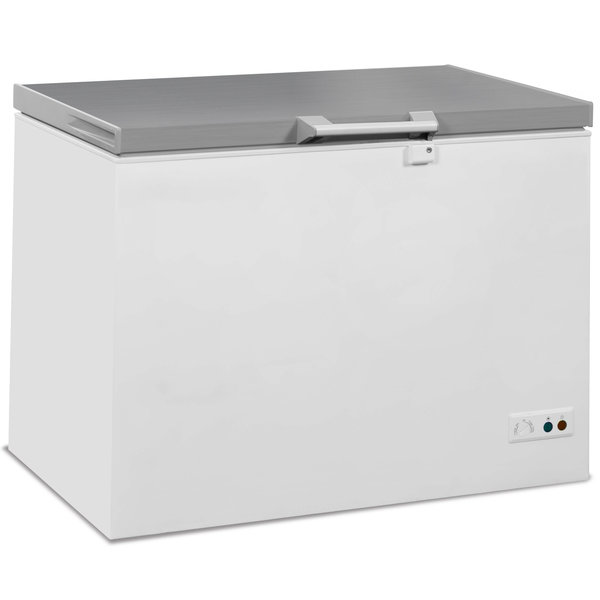 Vrieskist | 305L | Wit/RVS | -18°C/-24°C | Statisch | Klapdeksel | 1041x743x840(h)mm