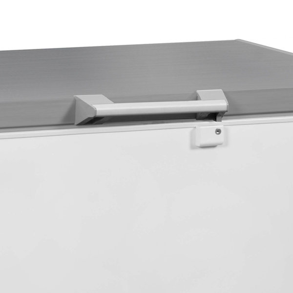 Vrieskist | 305L | Wit/RVS | -18°C/-24°C | Statisch | Klapdeksel | 1041x743x840(h)mm
