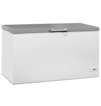 CombiSteel Vrieskist | Wit/RVS | 469L | -18°C/-24°C | Klapdeksel | 1492x743x840(h)mm