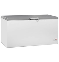 CombiSteel Vrieskist | Wit/RVS | 572L | -18°C/-24°C | Klapdeksel | 1775x743x840(h)mm
